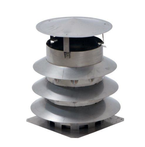 Preisvergleich Produktbild Kaminhaube / Regenhut / Schornsteinabdeckung Kaminkraft Plus V2A DN 250 mit Grundplatte