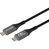 Paugge USB 3.2 Cable - 20Gbps, USB C Image, Audio, Data and Charging Cable - 4K 120Hz/60Hz, 2K 144Hz, 1080p 240Hz, HDR (3 Meters)