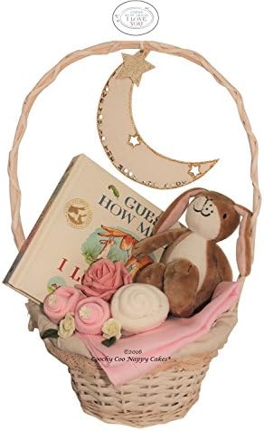 Guess How Much I Love You® New Baby Girl Gift Basket FAST AND FREE DELIVERY