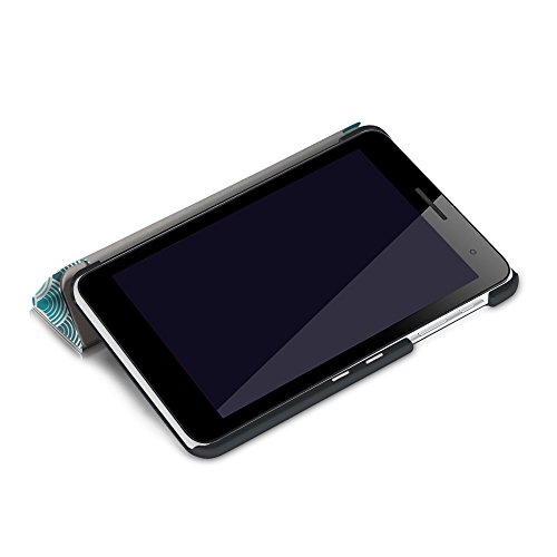 Tasche Huawei MediaPad T1 7.0 Hülle Ultra Slim Superleicht PU Leder Etui für Huawei Mediapad T1 7.0 Zoll Tablet Schutzhülle + Displayschutzfolien und Stylus - 7