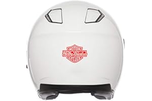 SUPER FABRIQUE Retro Reflective Stickers for Harley Davidson Helmet Logo (Orange)