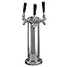 Produktbild DGDD 3 Triple Tap Wasserhahn Edelstahl Fassbier Bier Turm Home Brew Bar Fit Kegerator (3 Wasserhahn)