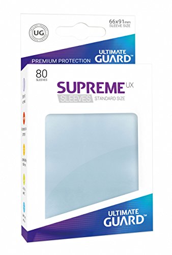 Ultimate Guard - Fundas Suprema Unidades, tamaño estándar, 80 Unidades, Transparente (10533)