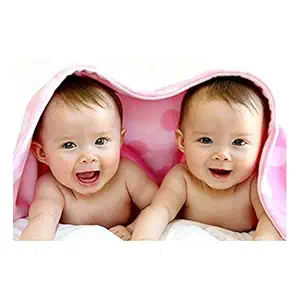 Paper Plane Design Born Baby Girl/Boy Poster for Wall Pregnant Women Cute Large Posters in Room Bedroom with Big Size Matt Finish, Size - 12 x 18 Inch, Single Photo