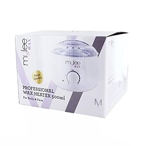 Mylee White Thermostatic Control Wax Heater & Mylee 450g Rose Soft Wax Kit New - Image 5