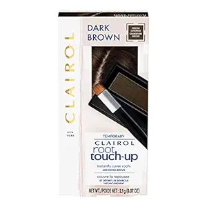Clairol Temporary Root Touch-Up Hair Brow Powder (Dark Brown, 0.07 oz)