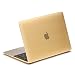 Produktbild LENTION Matte Hartschale für MacBook (Retina, 12", Anfang 2015/2016) Modell-A1534, LENTION Durchsichtige Plastikabdeckung & Schale für Mac Book Laptop, matte Hülle mit Gummifüßen, mit Anti-Staub Port Stecker - Transparent Gold