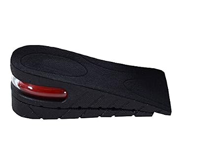 ZUMUii Butterme 1 Paire Détachable 2-Couche Demi Semelles Talonnette Grandissantes en PU Coussin d'air pour Femmes Hommes + 5 cm