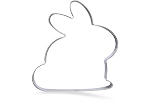 PANSIBY Plätzchen Ausstechform Ostern, 1 Stück Ausstecher Hase, Osterhasen Keksausstecher für Backen, Groß Osterausstecher für Kekse