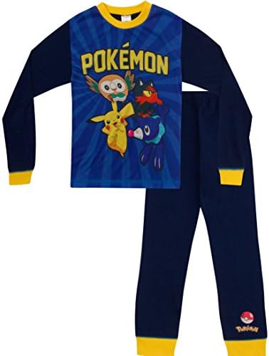 ThePyjamaFactory Pokemon Pikachu Pyjamas 7 to 12 Years Computer Game PJ Pokemon Go W17