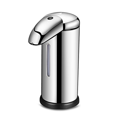 Tinxi® 500ml Automatische Seifenspender Berührungslose Infrarot-Sensor Seifenspender, Edelstahl Spender für Flüssigseife, Shampoo, Lotion, etc. ...