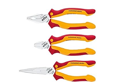 Wiha Z99000106 Jeu de pinces d'électricien Professional 3 pièces (Import Allemagne)