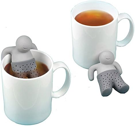 ewinever(TM) 1pcs Mr.Tea Infuser Silicone Loose Tea Leaf Strainer Herbal Spice Filter Diffuser