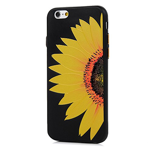 iPhone 6/iPhone 6s Hülle Badalink iPhone 6/iPhone 6s UltraSlim Schutzhülle TPU Sonnenblume Handyhülle Silikon Case Cover Handytasche Anti-Rutsch Kratzfest Handyhülle Flipcase - 3