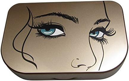 Starfish Spirit False Eyelash Case Holder - Three Tier Box, Organizer for Travel, Storage (Gold)