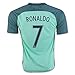 Produktbild 2016 2017 UEFA Euro Cup Portugal 7 Cristiano Ronaldo Away National Football Soccer Jersey in in blau Small Blau - blau
