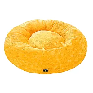 Goofy Tails Calming Soft Faux Fur Bed for Dogs | Washable Dog Bed (Small/Medium)