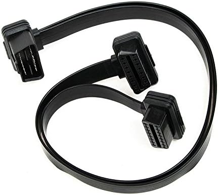 bbfly-B4 30cm/12in ODB II ODB2 Splitter Extension 16 Pin 1 Male Splitter to 2 Female Extension Cable Adapter (30cm/12in)