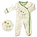 Babysoy O Soy Organic Footie, Zebra - 0-3M