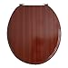 Produktbild Anika Toilettendeckel mit Mahagonieffekt und verchromten Scharnieren