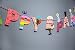 SUNBEAUTY 1 Set Cartoon Card Party Happy Birthday String Banner Baby Room Birthday Party Decor (Party)