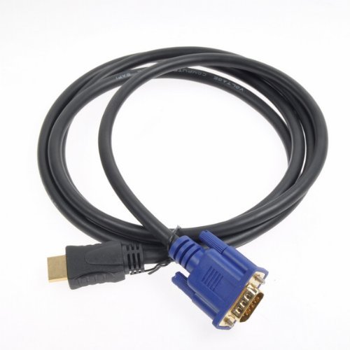 HDMI zu VGA Male Konverter Kabel Adapter Kompaktadapter Neu