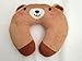 Diamondhead Animal Design Children Kid Boys & Girls Travel Pillow Head Rest (Brown Bear)