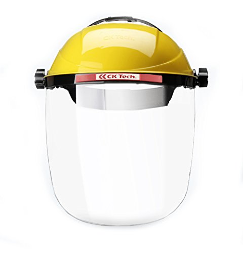 Einstellbare klare Gesichtsmaske Schild Visier Sicherheit Arbeitskleidung Augenschutz – ideal für Gartenarbeit Kochen Öl Spritzwasser - 2