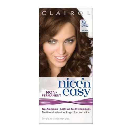 Clairol Nice'n Easy By Lasting Colour Non Permanent Hair Colour - 78 Medium Golden Brown