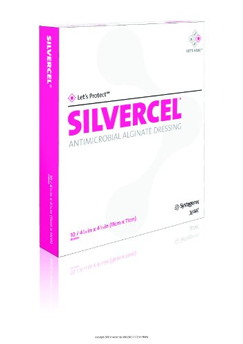 SILVERCEL Antimicrobial Alginate Dressing [SILVERCEL dressingNG 4X4] by SYSTAGENIX WOUND MNGMNT