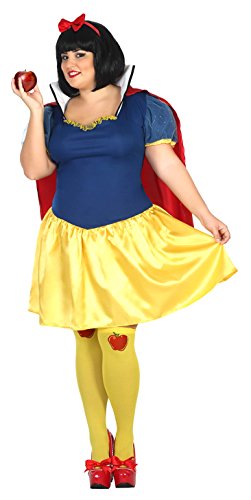Atosa 31483 - Biancaneve, Costume da Donna, Taglia XXL, 44/46