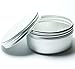 5x ALUMINIUM TINS JARS POT CONTAINER (100ml) For Nail Art MakeUp Cosmetics Travel Creams Lip Balms Tattoo