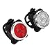 Price comparison product image Ainstsk Rechargeable LED Bike Lights Set Waterproof Safety Bicycle Light Front and Back Rear USB Super Bright 3 LED Light 4 Light Modes