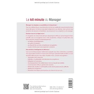 Le kit minute du Manager: Les 50 clés du management relationnel.