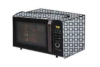 The Furnishing Tree Microwave Oven Cover for Borosil Prima 30 Liter 1500 Watt Convection Oven Toaster Griller (OTG) Lattice Pattern Grey