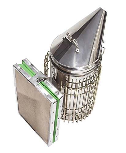 Imkado Hobbyimker Einsteigerset (Smoker, Stockmeißel, Bienenbesen, Multifunktionswerkzeug, Rauchstoff und Anzünder) - 2