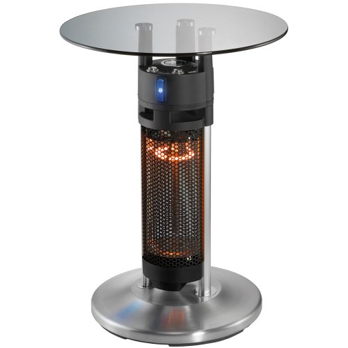 UNOLD Heiztisch Bistro, 1.200 W, Wetterfester Heizstrahler, Glasplatte, Karbon-Infrarot-Heizelement, LED-Beleuchtung, Kippschutz, IP24, 86745 - 4