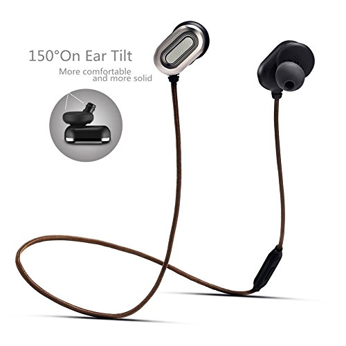 Écouteur Bluetooth 4.1 Sport,Hizek Étanche Casque Bluetooth Oreillettes Intra-Auriculaires sans Fil avec Microphone Cancellation du Bruit pour iPhone 7/7 Plus,6/6S/6S Plus/5/5S/5C/SE, ipad ipod Touch, Samsung Galaxy S5/S4 /S3, HTC, ZTE, Xiaomi, Huawei, Note 3/2, PC, Tablets and Other Android Smartphones (Gris)