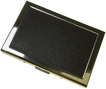 Stylish Stainless Steel RFID Card Holder with PU Leather Detail