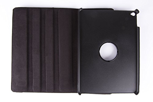 SCHWARZ iPad 2 3 4 360 Grad rotierende Ledertasche Smart Case Hülle für das neue Apple iPad 2 iPad 3 iPad 4 mit Retina Display voll kompatibel mit der Sleep-Funktion + Displayschutzfolie + kapazitiver Stift - 9