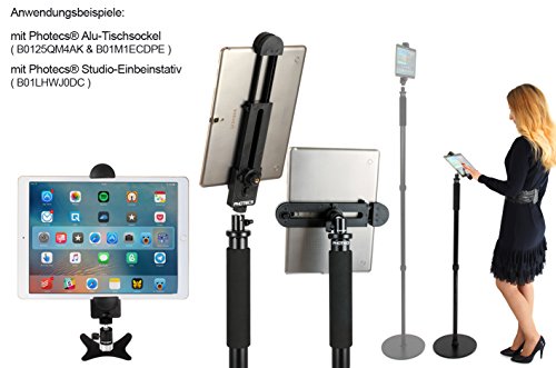 Photecs® Universal Tablet-Halterung Pro, für iPad Pro und andere Tablet-PC´s oder Smartphones (ab 5″ bis über 13″) an Ergometer, Fitness Bike-Lenker, Spinning, Heimtrainer / Hometrainer u.v.m. ( robust – sicher – vielseitig ) - 7