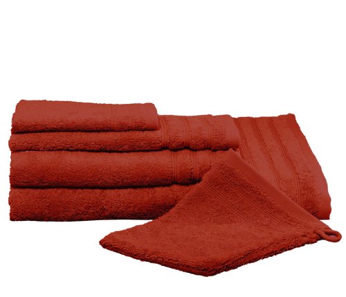 Kleine Wolke 3003462262 Handtuch Royal, 50 x 100 cm, rot - 3