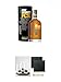 Produktbild Bruichladdich Port Charlotte PC 10 Islay Cask Single Malt Whisky 0,7 Liter + The Glencairn Whisky Glass Stölzle 2 Whiskygläser + edlem Tablett aus Holz + Wasserkrug + Schiefer Glasuntersetzer eckig ca. 9,5 cm Ø 2 Stück