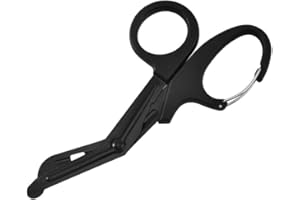 PLABBDPL Medical Scissors, Matt titanbeschichteter Edelstahl-Verbandschere oder Gaze für Arzt oder Krankenschwester, Notaufnahme oder Outdoor-Camp (Schwarz)