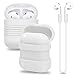 Produktbild AirPods Hülle, Sahiyeah Silikon Schutzhülle Shockproof Staubdichte Soft Skin mit Sport Halteband für Apple AirPods