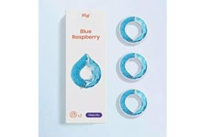 GENERIC Flavoured Water Bottle Pods/Various Colour Available/BPA Free/0 Calories/Tristan - Hot Pink, Charcoal Grey etc. Replacement Pod for bottle, Kola, Lemon pods etc (Blue raspberry)