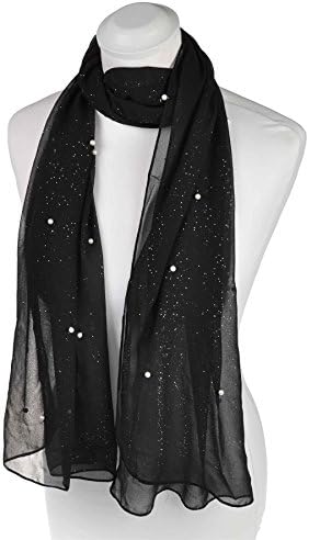 Bridal Pearl Embellished Wedding Wrap Shawl with Gentle Shiny Glitter Bridesmaids Evening Party Wear |Available 2 Sizes