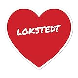 Längste Seite: 10cm JOllify Aufkleber - LOKSTEDT - Farbe: Design: Herz