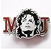 Produktbild western new Buckle belt cowboy gurtelschnallen Michael Jackson roten Initialen Bild-