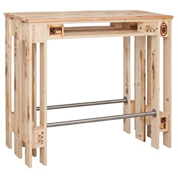 Amazon.de: 4tlg. Bar RIVAS + Bambus Theke Tresen Barhocker OUTDOOR